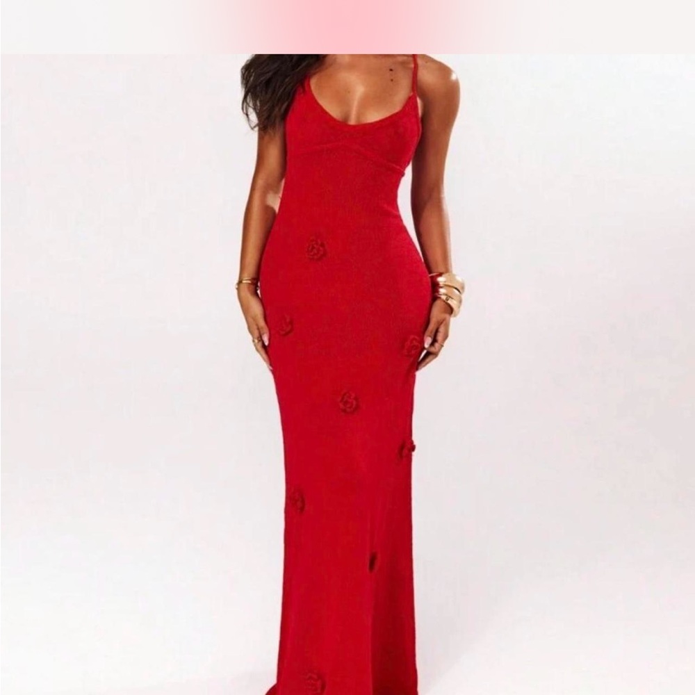 Elegant Red Evening Gown